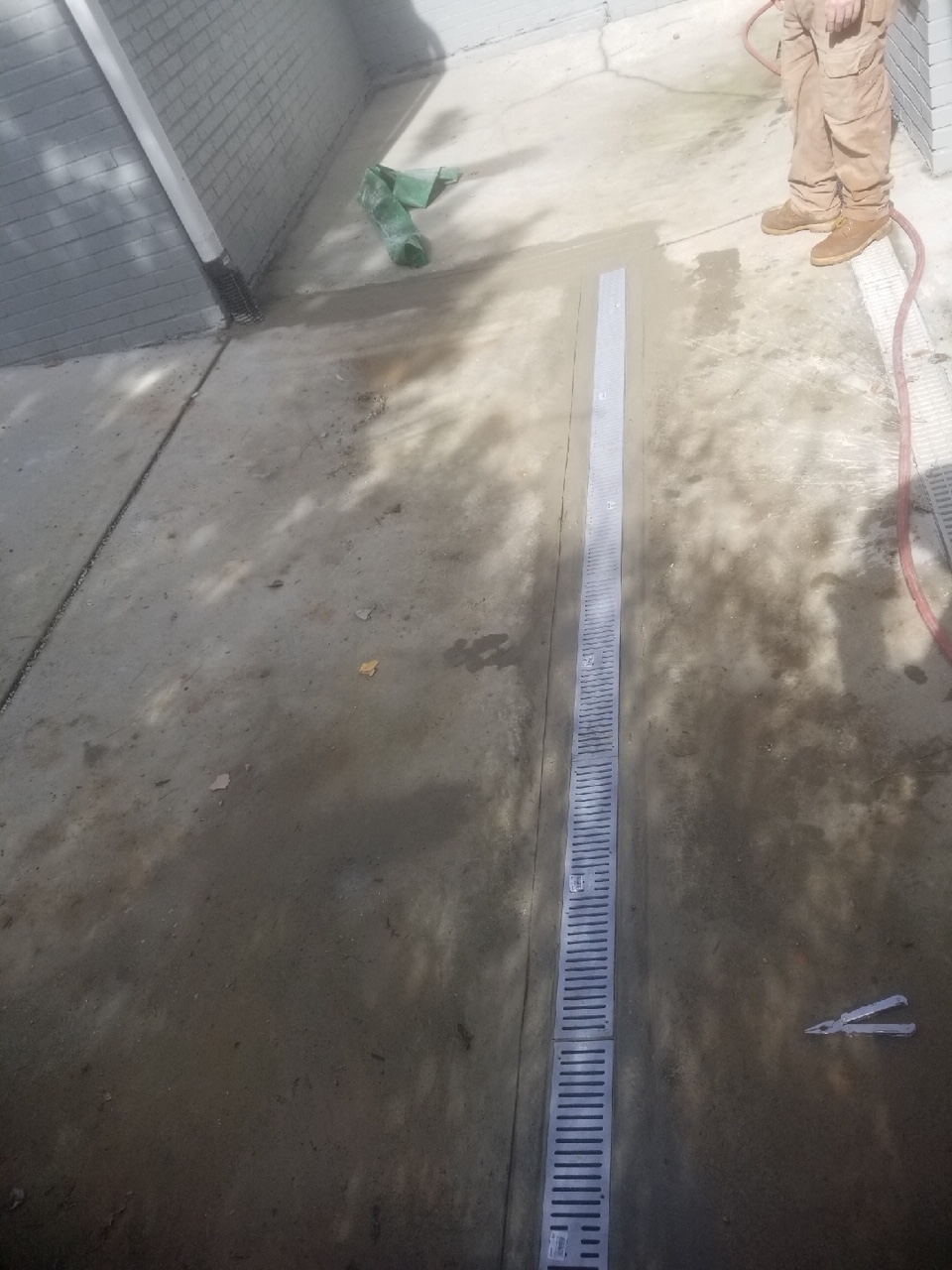 North Atlanta Drainage solutions garage drainage channel drain 